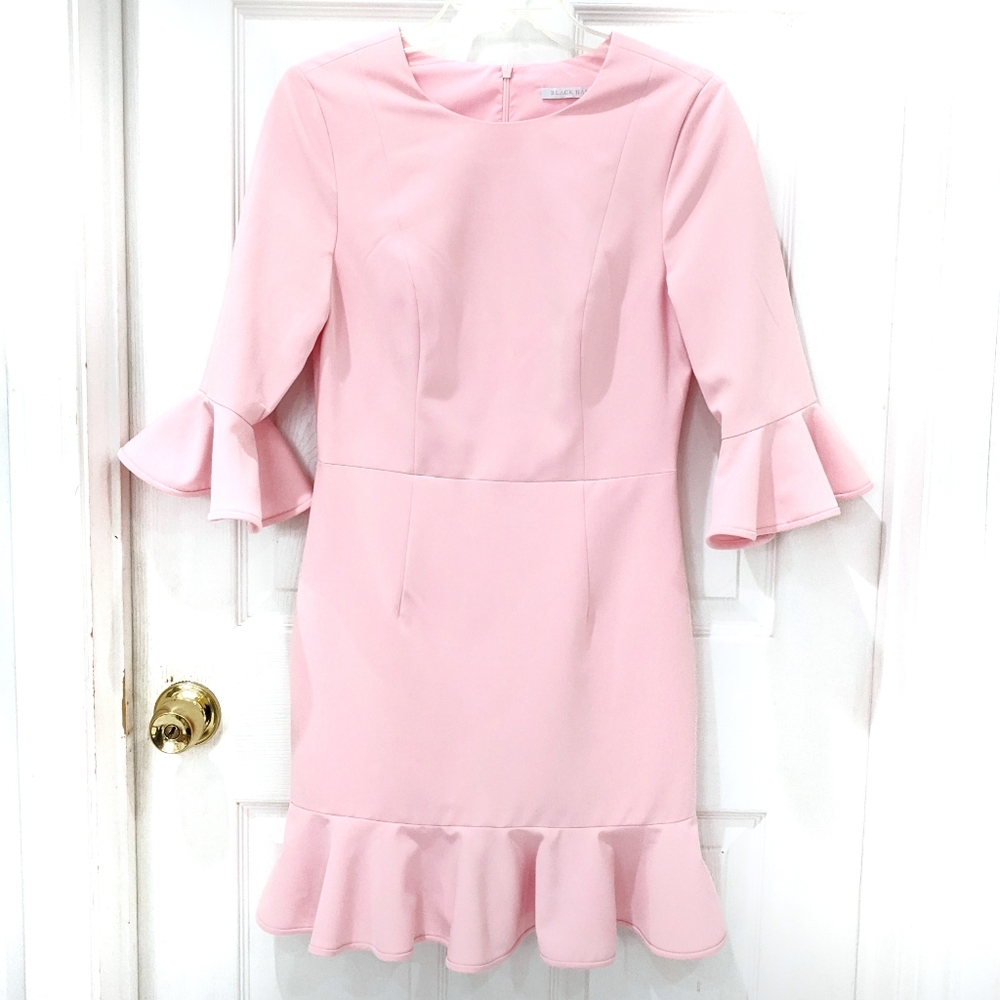 Black Halo Pink Brooklyn Dress sz 6 3599155